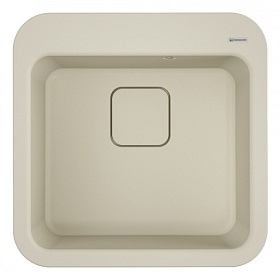 Мойка для кухни Omoikiri Tasogare 51-PA 4993738 квадратная 51х51 глуб. 19см (толщ.10мм) вып. 3 1/2" (врезная) пастила