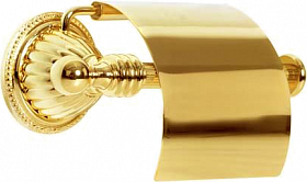 Держатель для туалетной бумаги скоба с крышкой Boheme Hermitage Gold 10350 золото