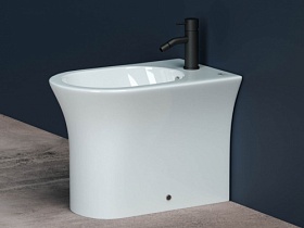 Биде напольное Ceramica Nova Star CN1906 белое фарфор Водяной