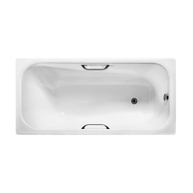 Ванна чугун 160х75 Wotte Start sr16075r прямоугольная ножки отдельно с отверстиями под ручки