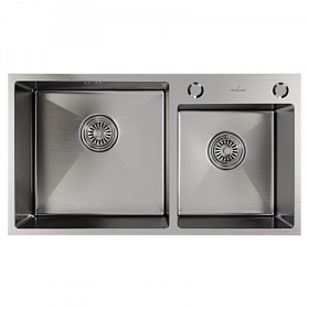 Мойка для кухни Mixline Pro 547240 прямоуг. 72х40 глуб. 22см (толщ.3мм) вып. 3 1/2" (врезная) сатин
