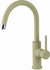 Смеситель для кухни (мойки) Lemark Comfort LM3073PBG с переключ.для фильтра питьевой воды бежевый латунь