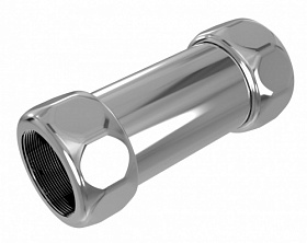 Соединение для п/сушителя прямое 1"х1" г/г Terminus 4620768880704 хром