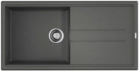 Мойка для кухни Omoikiri Tedori 100-PL 4993923 прямоуг. 100х51 глуб. 20см (толщ.10мм) вып. 3 1/2" (врезная) крыло универсал платина