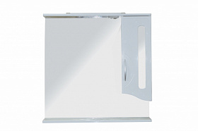 Зеркало-шкаф Loranto Коралл 100 белое с полочкой подсветка CS00068068 Водяной