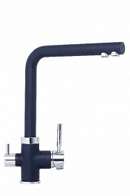 Смеситель для кухни (мойки) TopZero Prime Alphons Cosmos-10 CR с переключ.для фильтра питьевой воды антрацит латунь