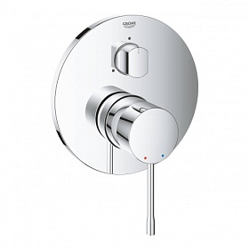 Смеситель для ванны/душа (короткий излив) (внешняя часть) Grohe Essence 24092001 хром латунь