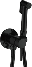 Смеситель для унитаза Haiba HB11-7 HB5511-7 с гигиеническим душем чёрный латунь