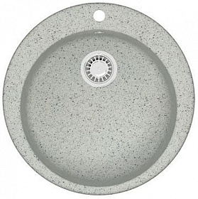 Мойка для кухни Azario Vital CS00078348 круглая 50,7х50,7 глуб. 20см вып. 3 1/2" (врезная) светло-серая