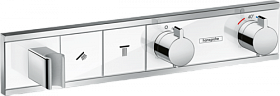 Смеситель для душа термостат (внешняя часть) Hansgrohe RainSelect 15355400 хром/белый латунь Водяной