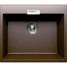 Мойка для кухни Tolero Classic TL-580.817 прямоуг. 58х50 глуб. 21,6см вып. 3 1/2" (врезная) коричневая