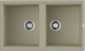 Мойка для кухни Omoikiri Tedori 86-2-BE 4993925 прямоуг. 86х51 глуб. 20см вып. 3 1/2" (врезная) ваниль Водяной