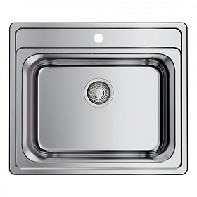 Мойка для кухни Omoikiri Ashi 56-IN 4993449 прямоуг. 55,5х50 глуб. 20см (толщ.0,8мм) вып. 3 1/2" (врезная) PVD нержавеющая сталь