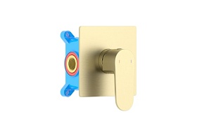 Смеситель для душа внеш. и скрытая часть (в сборе) Aquatek Оберон AQ1266BG золото латунь Водяной