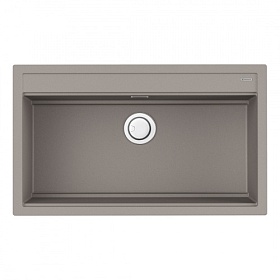 Мойка для кухни Omoikiri Kitagawa 86-LB-GR 4993796 прямоуг. 86х51 глуб. 20см (толщ.6мм) вып. 3 1/2" (врезная) leningrad grey