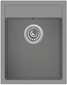 Мойка для кухни Longran Ultra ULS400.500 - 49 Croma прямоуг. 40х50 глуб. 20см вып. 3 1/2" (врезная) крома