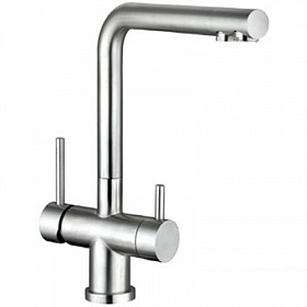 Смеситель для кухни (мойки) TopZero Prime TPZ 301 INOX с переключ.для фильтра питьевой воды нерж.сталь латунь