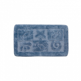 Коврик для ванной комнаты Iddis Promo 70х40 термопластичная резина TPR / микрофибра синий Водяной