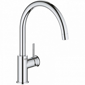 Смеситель для кухни (мойки) Grohe BauCurve 31231001 хром латунь Водяной