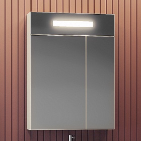 Зеркало-шкаф Smile Фреш 60 белое LED подсветка Z0000010395