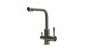 Смеситель для кухни (мойки) Lemark Expert LM5061GMN с переключ.для фильтра питьевой воды графит нерж. сталь
