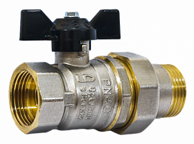 Кран шаровой 3/4" ВР-НР бабочка LD Pride LD 47.20.В-ГШ.Б