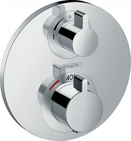 Смеситель для душа термостат (внешняя часть) Hansgrohe Ecostat S СМ 15757000 хром латунь