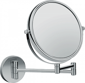 Зеркало косметическое 3-х кратное увеличение двухстороннее Hansgrohe Logis Universal 73561000 хром