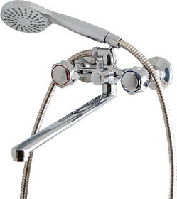 Смеситель универсальный (для ванны и раковины с длинным изливом) Dorff Modern D7095000 хром латунь