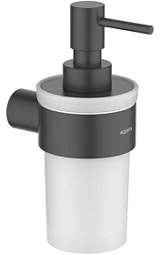 Дозатор жидкого мыла латунь/стекло Aquatek Лира AQ4405MB чёрный