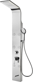 Душевая панель Aquanet Galaxy Shine AP40-01 00237436 металлический серый