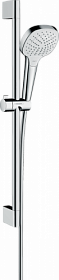 Душевая стойка с лейкой и шлангом Hansgrohe Croma Select E Vario 669 мм d110 мм квадратная 3-х реж. 26582400 хром Водяной
