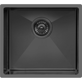 Мойка для кухни TopZero TNL/R10 ColorX TNL 450 TITANIUM прямоуг. 49х44 глуб. 20,3см (толщ.1,2мм) вып. 3 1/2" (врезная, подстольная) титан
