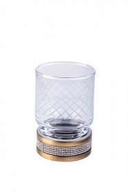 Стакан для зубных щёток Boheme Royal Cristal 10931-BR бронза Водяной
