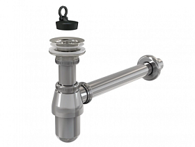 Сифон для раковины вып. 1 1/4" х 32 Alca Drain регулируемый A437