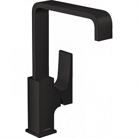 Смеситель для умывальника (раковины) Hansgrohe Metropol 32511670 чёрный латунь Водяной