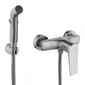Смеситель для унитаза Lemark Bronx LM3718GM графит латунь