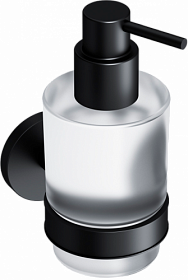 Дозатор жидкого мыла 0,2 л стекло/металл AM.PM X-Joy A85A36922 чёрный/белый Водяной