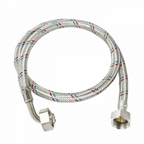 Шланг наливной д/стир. машинки 250 (см) нержавейка Mateu 4.2500.42