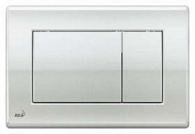 Кнопка смыва (клавиша) для инсталляции Alca Drain прямоугольная хром матовая M272 Водяной