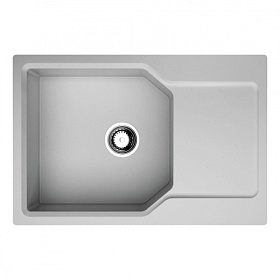 Мойка для кухни Omoikiri Yonaka 78-LB-PA 4993337 прямоуг. 78х51 глуб. 20,7см (толщ.10мм) вып. 3 1/2" (врезная) крыло универсал пастила