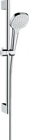 Душевая стойка с лейкой и шлангом Hansgrohe Croma Select E 1jet 650 мм d110 мм квадратная 1-реж. 26584400 хром