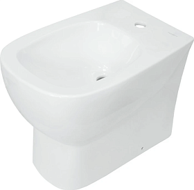 Биде напольное Sanita Luxe Infinity/Quadro BD.FS/Infinity/C/WHT.G/S1 без крышки белое фарфор