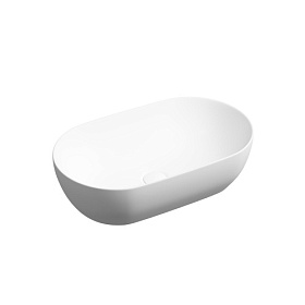 Раковина (умывальник) Ceramica Nova Twist 50 матовая накладная (чаша на столешницу) CN12001MW Водяной