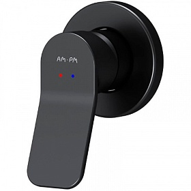 Смеситель для душа внеш. и скрытая часть (в сборе) AM.PM X-Joy F85A65022 чёрный латунь