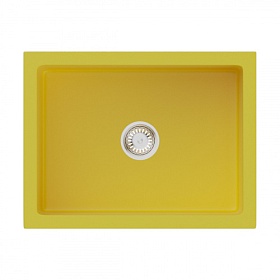 Мойка для кухни Omoikiri Mikura 61-YE Matt 4911260 прямоуг. 61х46 глуб. 23см вып. 3 1/2" (врезная, фронтальный монтаж) sicilian lemon