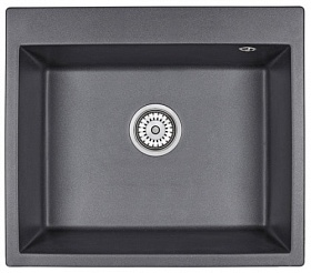 Мойка для кухни Granula GR-6001 прямоуг. 60х52 глуб. 20см вып. 3 1/2" (врезная) чёрная