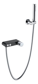 Смеситель для ванны/душа (короткий излив) Boheme Stick Black Touch Chrome 123-BCR.2 хром/черный латунь Водяной