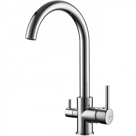 Смеситель для кухни (мойки) Ledeme H55 L4255-3 с переключ.для фильтра питьевой воды хром латунь