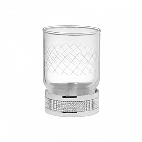 Стакан для зубных щёток Boheme Royal Cristal 10931-CR хром Водяной
